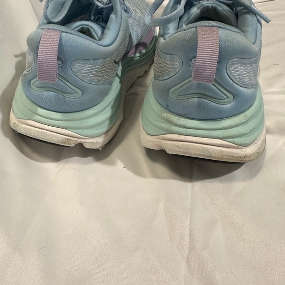 Hoka Sky Blue and Mint Running Shoes - Picture 5 of 11